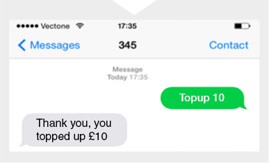 SMS Topup - Mobile UK